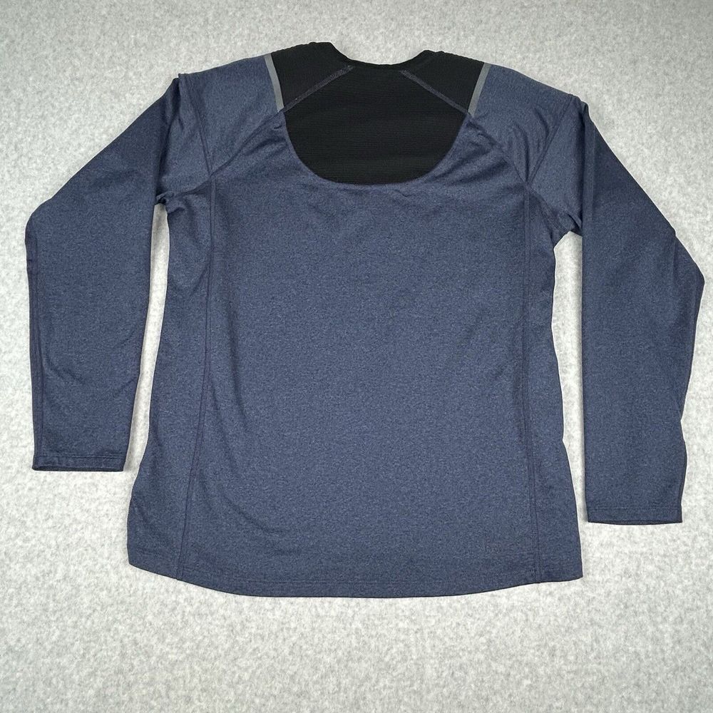 Spyder Active Shirt Mens M Blue/Black ProWeb Crew Neck Long Sleeve Pullover - Picture 5 of 9